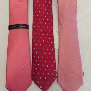NEW Designer Pink Necktie Geffery Beene, Van Heusen, Enro